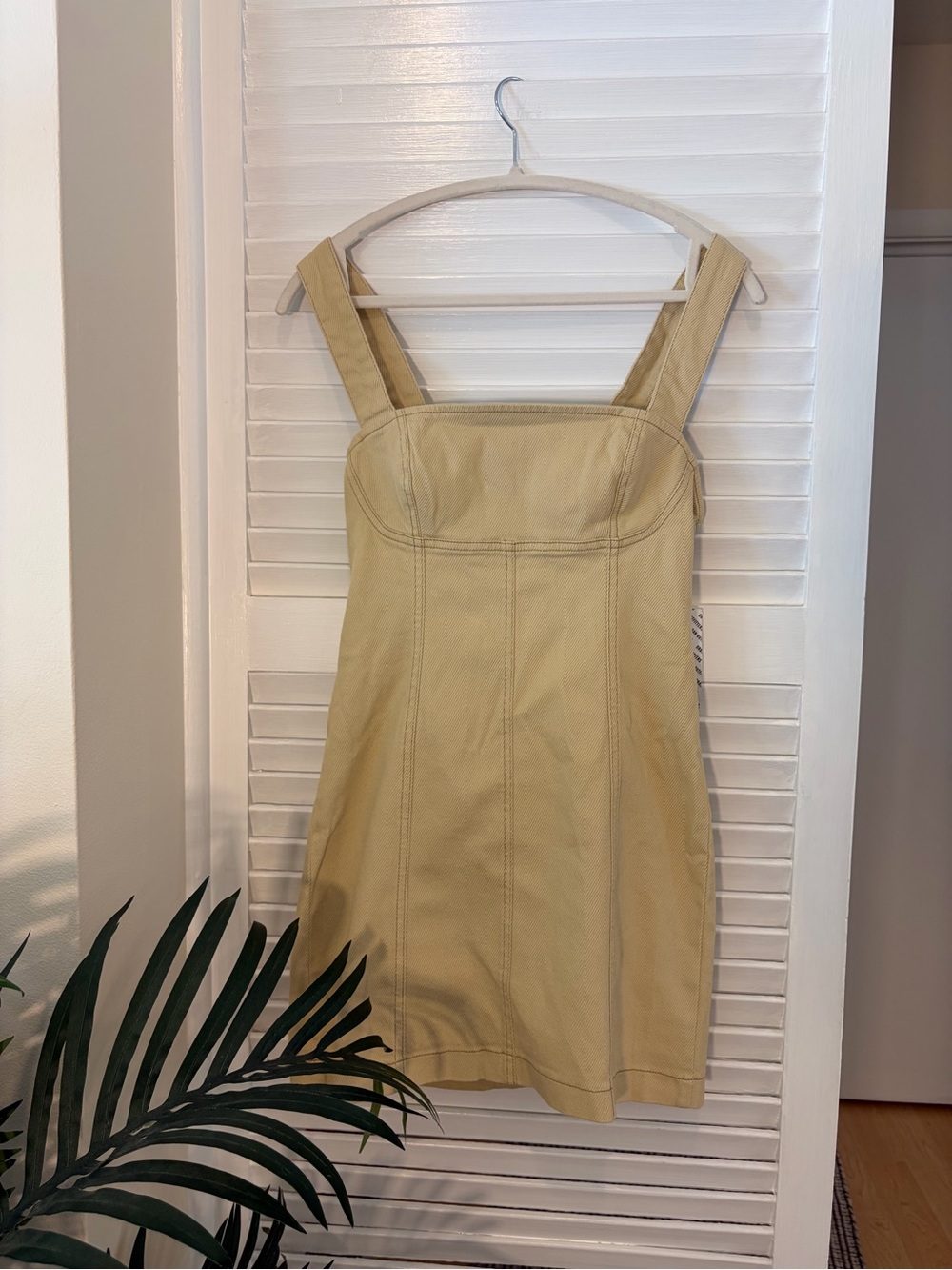 Urban Outfitters Neutral Fall Mini Dress with Fun back